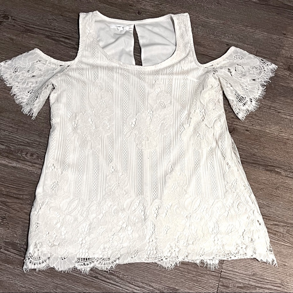 Maurice’s lace off shoulder shirt